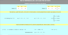 Recta perpendicular a un plano por un punto